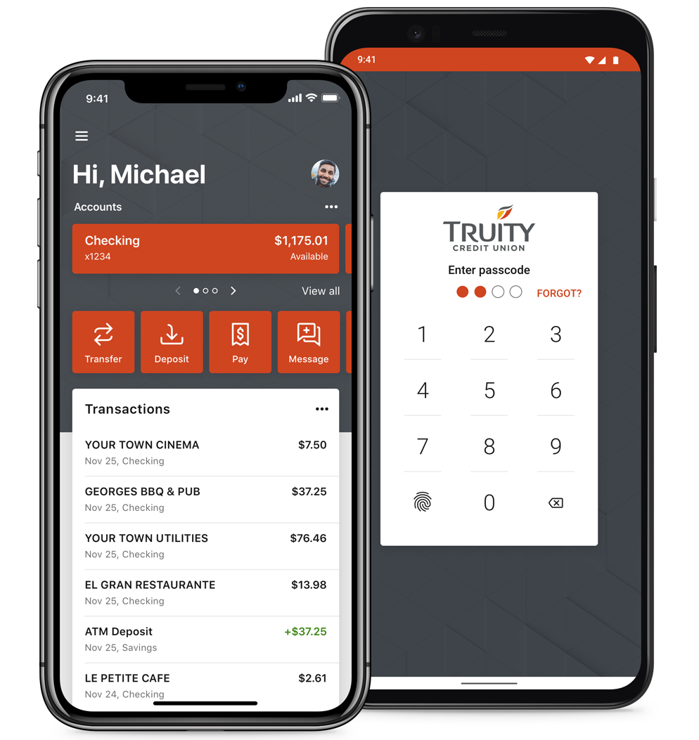 Truity's App is available from the Apple and Google app stores